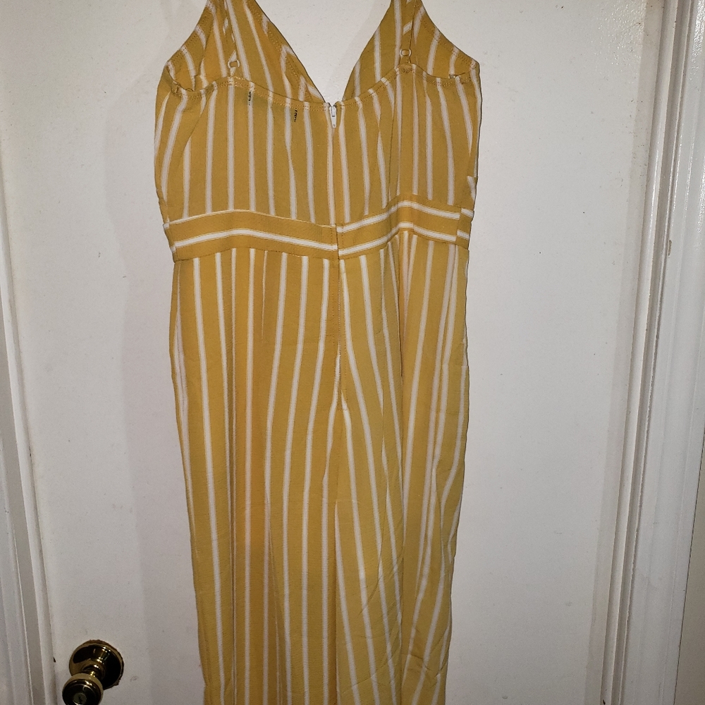 Yellow & White Pinstripe - •Crystal Sky•| Jumpsuit - Picture 8 of 8